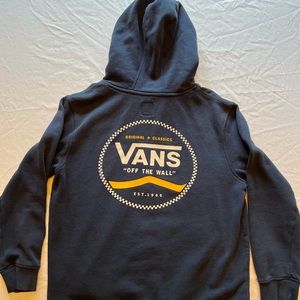 Vans Boys Hoodie Size XL Navy
